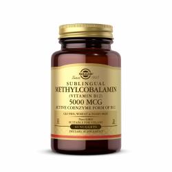 SOLGAR 甲基钴胺素(维生素 B12)5000 mcg - 支持能量代谢 - 身体准备,活性形式的 B12 - 维生素 B - 非转基因,素食,麸质,不含乳制品,犹太洁食 - 樱桃,60 粒