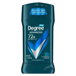 Degree 男士高级保护止汗香体膏 Cool Rush 4 支 72 小时防汗防臭止汗剂 MotionSense 技术 2.7 盎司