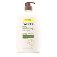 Aveeno 艾维诺日常保湿身体乳,含舒缓益生元燕麦,温和乳液滋养干性皮肤,不含对羟基苯甲酸酯,染料和香料,不油腻,不致粉刺,超值尺寸 975ml