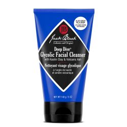 Jack Black - Deep Dive Glycolic 洁面乳,5 液体盎司 - 粘土基洁面乳,PureScience 配方,洁面乳和面膜,建议中性、干性或油性皮肤使用,乙醇酸
