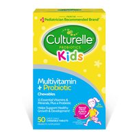 Culturelle 康萃乐 多种维生素 增强免疫 50片/包 果汁味 纯素 1件装 适合儿童 临期促销