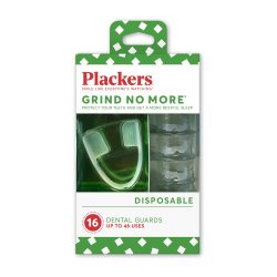 Plackers 夜间防磨牙牙套 一次性舒适保护 16个装 成人专用