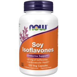 NOW Foods 大豆异黄酮胶囊 女性更年期保健 60粒 植物提取