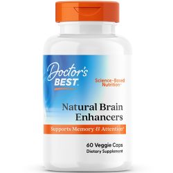 Doctors Best 天然大脑增强剂 AlphaSize + SerinAid,支持记忆和注意力,非转基因,不含麸质,素食60粒素食胶囊