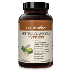 naturewise 南非醉茄KSM66 GABA情绪支持胶囊 浅棕色 60 个