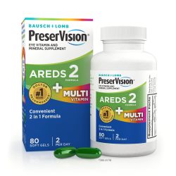 PreserVision ® AREDS 2 配方 + 多种维生素及矿物质补充剂 80 克拉软胶囊