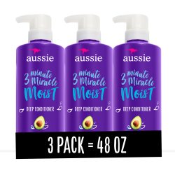 Aussie 深层滋养护发素 保湿修护干发 牛油果荷荷巴油 3分钟