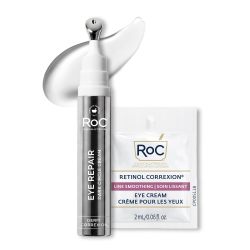 RoC Derm Correxion 视黄醇眼部修复黑眼圈霜,含烟酰胺、白藜芦醇、氧气,适用于眼部浮肿、皱纹和鱼尾纹,平滑眼部