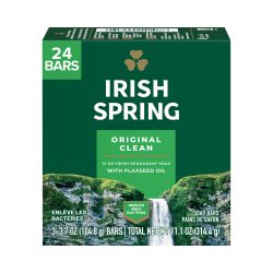 Irish Spring 洗浴皂 保湿 清洁 男性 24件装