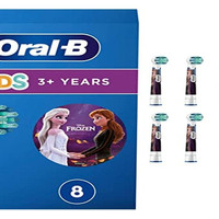 Oral-B 欧乐B 儿童电动牙刷刷头，8 件，适合 3 岁以上儿童，超柔软刷毛，冷冻，适合邮箱的包装