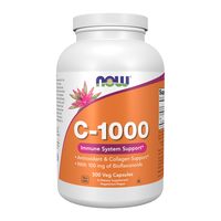 NOW Foods 维生素C胶囊 1000mg 抗氧化 100mg生物类黄酮 500粒