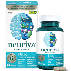 Neuriva Plus NEURIVA Plus 营养补充剂，一瓶30粒，加入上B6，B12和叶酸