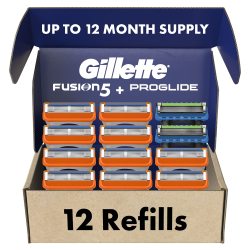 Gillette 吉列 男士隐锋刀头*10+锋隐无感刀头*2 5层剃须刀片
