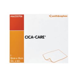 Smith+Nephew CICA-CARE 自粘硅胶片,用于疤痕管理,伤口护理产品,5 英寸 x 6 英寸