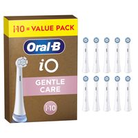 Oral-B 欧乐B iO 温和清洁,原装替换牙刷头/圆形刷头,适用于 Oral-B 欧乐B iO 电动牙刷,斜角刷毛用于高级去除牙菌斑,最柔软的刷头