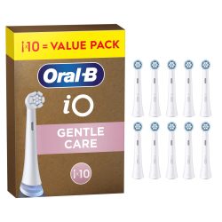 Oral-B 欧乐B iO 温和清洁,原装替换牙刷头/圆形刷头,适用于 Oral-B 欧乐B iO 电动牙刷,斜角刷毛用于高级去除牙菌斑,最柔软的刷头