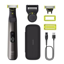 Norelco Philips 飞利浦 OneBlade 360 Pro充电式电动剃须刀 刮胡刀电动胡须修剪器 干湿两用可全身水洗 礼物