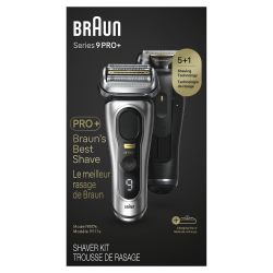 BRAUN 博朗 巅峰9系pro+清洁护理中心电动剃须刀整机德国进口往送男朋友老公生日礼物