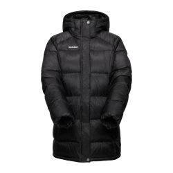 Mammut 猛犸象冰川发光连帽派克大衣女式夹克, 黑色