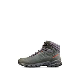 Mammut 猛犸象 男式 Mercury 高帮登山鞋,black-hot red,41 1/3 EU