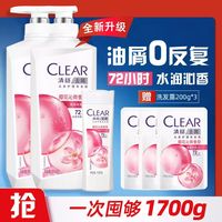 清扬 控油去屑洗发露500x2+小样（多版本随机）一共1700g