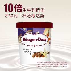 哈根达斯 香草碧根果冰淇淋 460ML/桶