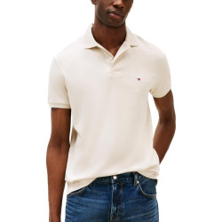 Tommy Hilfiger 汤米·希尔费格 男式短袖休闲 Polo 衫,常规版型,液体棉, 混色燕麦奶
