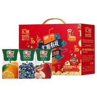 汇源 100%纯果汁 橙子蓝莓苹果味 200ml*12盒 礼盒装