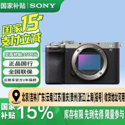索尼 Alpha 7C II 全画幅 微单相机 银色 单机身