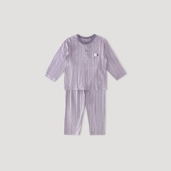 巴厘小猪 竹纤维洋甘菊 幽兰紫 73cm 儿童家居服套装