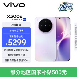 vivo X300s 5G手机 12GB+512GB 梦核紫