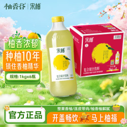 YUZUVALLEY 宋柚汁果味饮料 1kg*6瓶 柚子味 果汁饮料