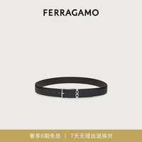 Salvatore Ferragamo Ferragamo）男黑色针扣腰带 0708206_C_105 礼物送男友