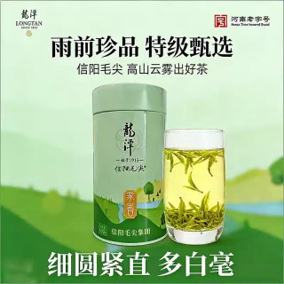 龙潭 龍潭2026年新茶百年龙潭信阳毛尖特级绿茶100g 家香罐装精选口粮茶叶 家香100g