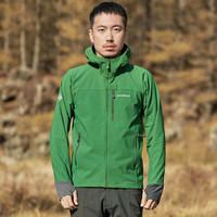 mont·bell 软壳衣男款户外秋冬防风保暖防泼水徒步登山连帽外套 1106727 DGN深绿色 S