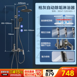 九牧 枪灰 花洒套装