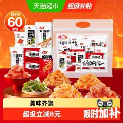 卫龙 辣条零食大礼包757g60包