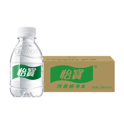 怡宝 饮用纯净水口袋水210ML*24瓶非矿泉水便捷携带