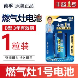 南孚 1号电池一号燃气灶电池大号1.5v热水器煤气灶液化气灶碱性1.5V五号七号儿童玩具遥控器干电池LR20