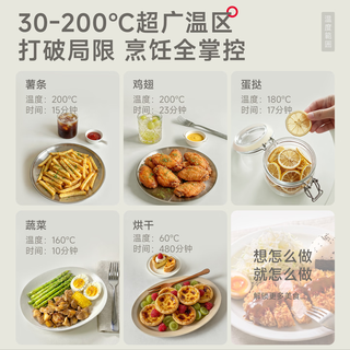 夏普 空气炸锅烤箱一体机 可视化触屏 太空灰 10L