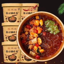 弘亿嗨吃家酸辣粉桶装正品重庆风味夜宵学生速食冲泡