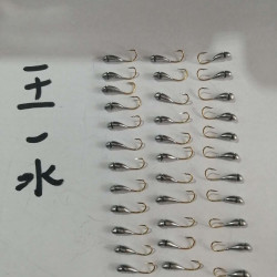 王一水手工锡制朝天钩传统钓鱼钩定制版钩尖