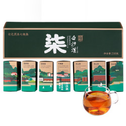 白沙溪黑茶合集七趣集200g安化黑茶小师姐评茶茶叶