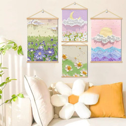 ins韩风治愈系文艺客厅装饰画云朵温馨卧室女孩房小众餐厅挂画