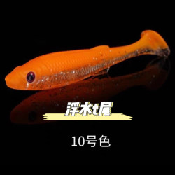 飞蚂蚁浮水T尾胖真鱼软饵黑坑鲈鱼路亚假饵路亚假饵