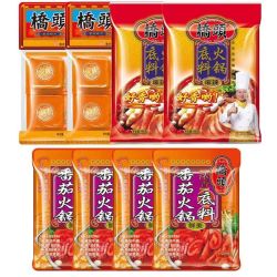 桥头 小方块底料200g*2袋+麻辣底料160g*2袋+番茄底料80g*4袋