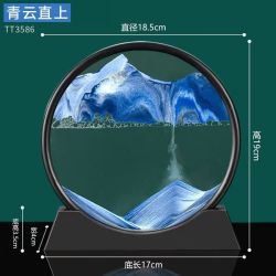 智老板 3D流沙画摆件解压沙漏客厅装饰品摆件大气礼品礼物装饰品