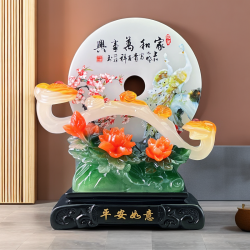 家和万事兴如意平安扣客厅玄关新中式高档礼物工艺品摆件家居饰品