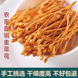 九邑优品 高山虫草花100g*1袋煲汤火锅食材当季新货自然风干菌菇正宗干货