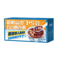 溢田 7+5五谷膳食粥75g*12袋/盒*2盒 共24袋